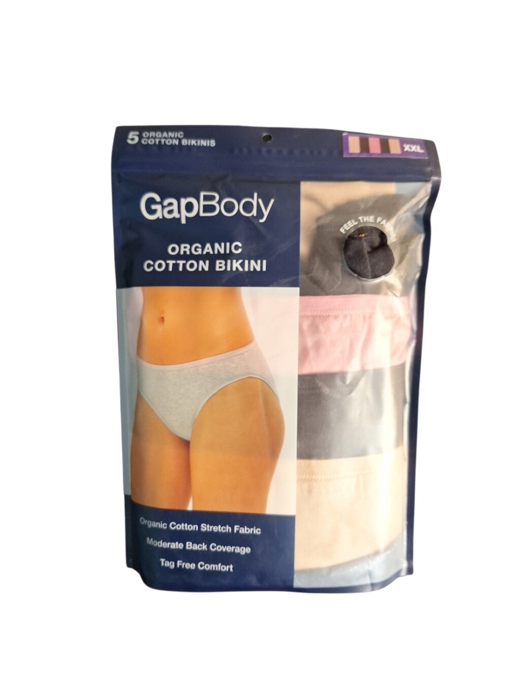 NWT GapBody Organic Cotton Bikini Underwear 5 Pack